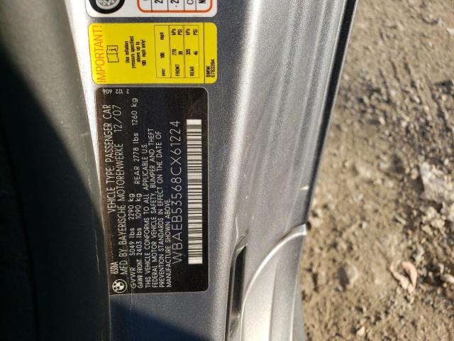 Photo 10 from auction – 2008 BMW 650 I with VIN WBAEB53568CX61224