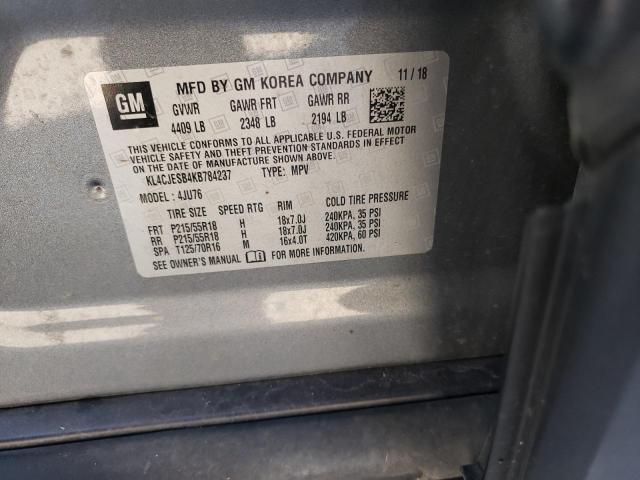 Photo 10 from auction – 2019 BUICK ENCORE PRE with VIN KL4CJESB4KB784237