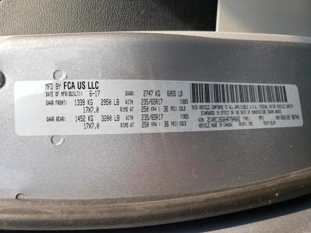Photo 10 from auction – 2017 CHRYSLER PACIFICA T with VIN 2C4RC1BG6HR794602