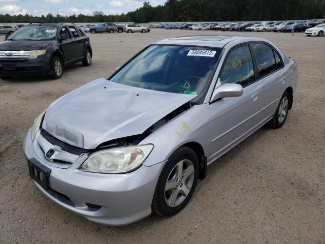 Photo 2 from auction – 2004 HONDA CIVIC EX with VIN 1HGES26714L016312