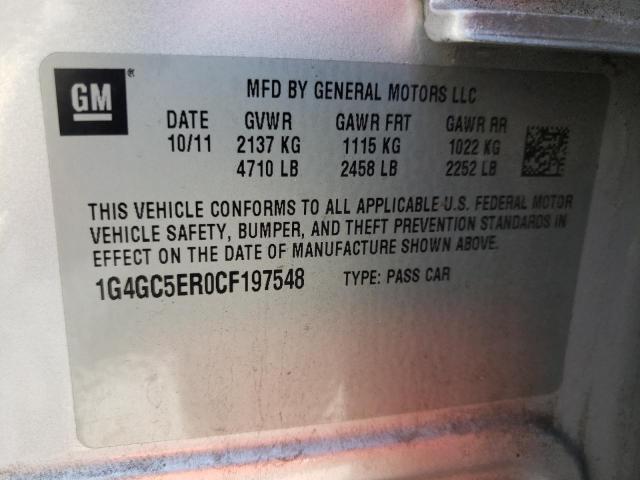 Photo 10 from auction – 2012 BUICK LACROSSE with VIN 1G4GC5ER0CF197548