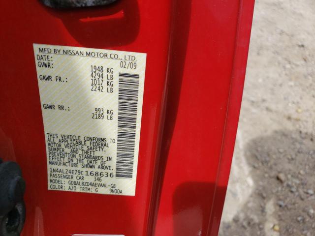 Photo 10 from auction – 2009 NISSAN ALTIMA 2.5 with VIN 1N4AL24E79C168636