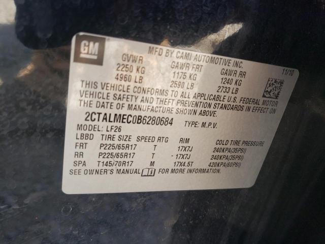 Photo 10 from auction – 2011 GMC TERRAIN SL with VIN 2CTALMEC0B6280684