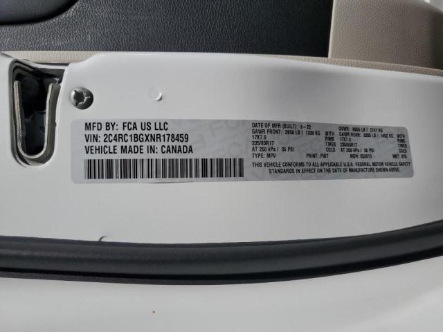 Foto 10 de la subasta – 2022 CHRYSLER PACIFICA T con VIN 2C4RC1BGXNR178459