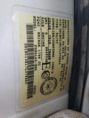 Photo 10 from auction – 2007 NISSAN VERSA S with VIN 3N1BC13E17L375263