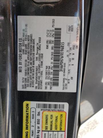 Photo 10 from auction – 2015 FORD FUSION SE with VIN 3FA6P0H76FR196855