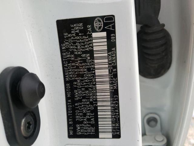 Photo 10 from auction – 2017 TOYOTA COROLLA L with VIN 2T1BURHE4HC747832