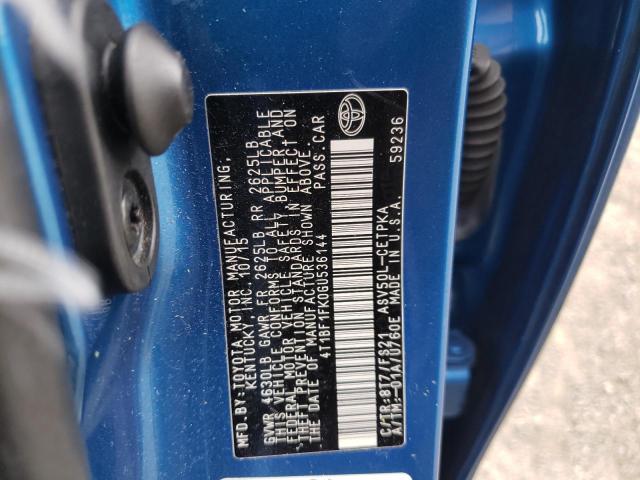 Photo 10 from auction – 2016 TOYOTA CAMRY- SE with VIN 4T1BF1FK0GU536144