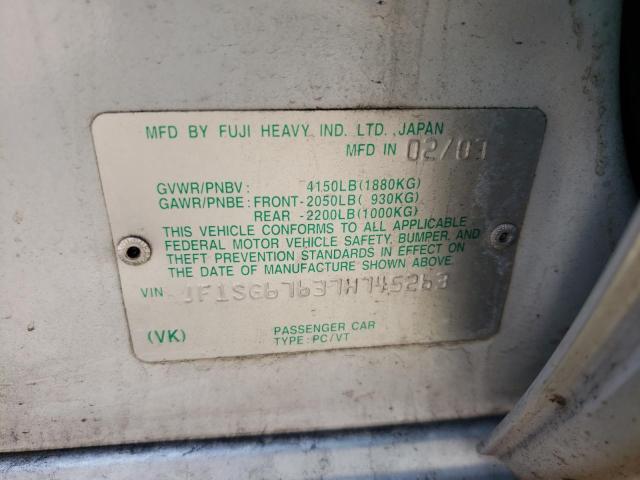 Photo 10 from auction – 2007 SUBARU FORESTER 2 with VIN JF1SG67637H745263
