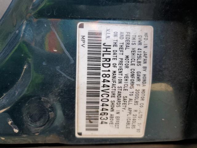 Photo 10 from auction – 1997 HONDA CR-V LX with VIN JHLRD1844VC044634