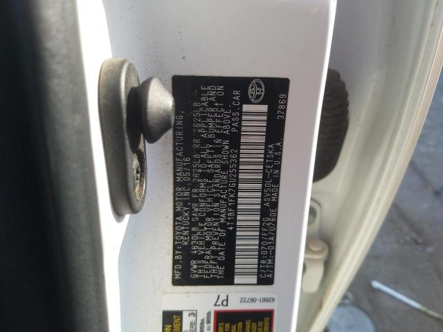 Photo 10 from auction – 2016 TOYOTA CAMRY LE with VIN 4T1BF1FK7GU255362