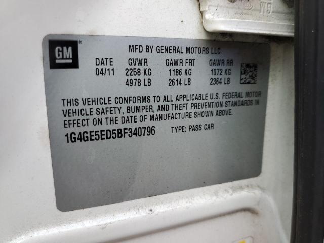 Photo 10 from auction – 2011 BUICK LACROSSE C with VIN 1G4GE5ED5BF340796