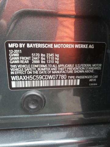 Photo 10 from auction – 2012 BMW 528 XI with VIN WBAXH5C59CDW07780
