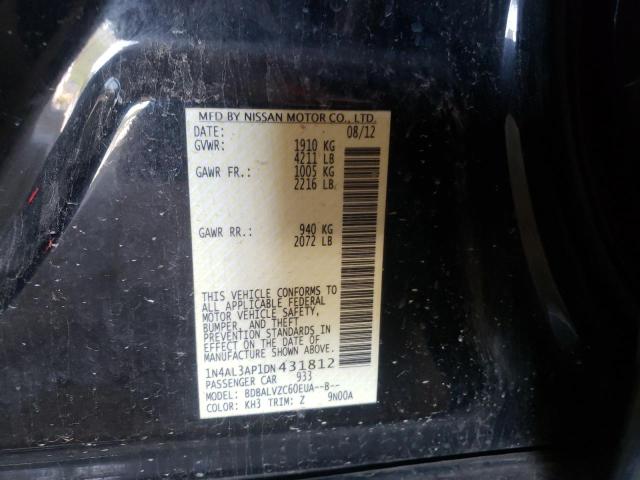 Photo 10 from auction – 2013 NISSAN ALTIMA 2.5 with VIN 1N4AL3AP1DN431812