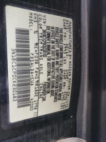 Photo 10 from auction – 2012 NISSAN VERSA S with VIN 3N1BC1CP0CK230183