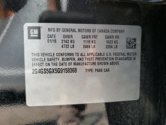 Photo 10 from auction – 2016 BUICK REGAL PREM with VIN 2G4GS5GX5G9158368