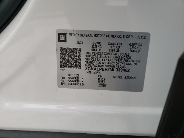 Photo 10 from auction – 2021 GMC TERRAIN SL with VIN 3GKALPEV2ML339462