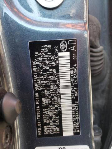 Photo 10 from auction – 2016 TOYOTA COROLLA L with VIN 2T1BURHE3GC599591