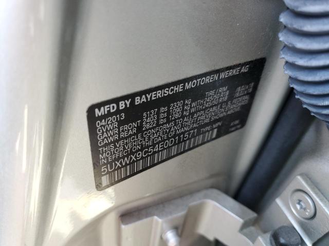 Photo 10 from auction – 2014 BMW X3 XDRIVE2 with VIN 5UXWX9C54E0D11571