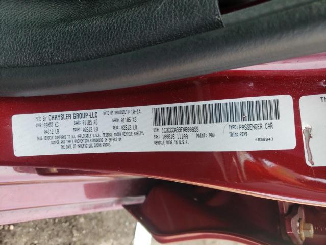 Photo 10 from auction – 2015 CHRYSLER 200 LIMITE with VIN 1C3CCCAB9FN600859