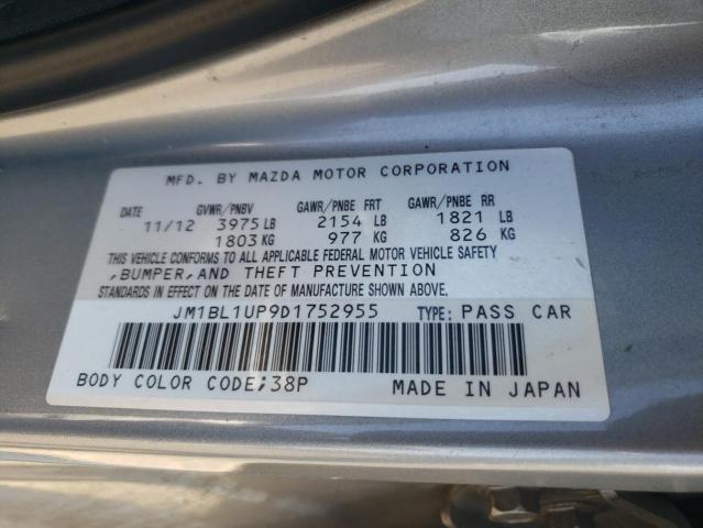 Photo 10 from auction – 2013 MAZDA 3 I with VIN JM1BL1UP9D1752955