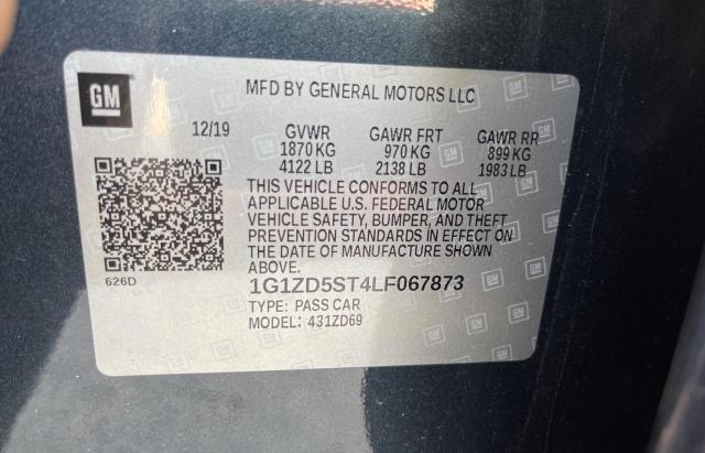Photo 10 from auction – 2020 CHEVROLET MALIBU LT with VIN 1G1ZD5ST4LF067873