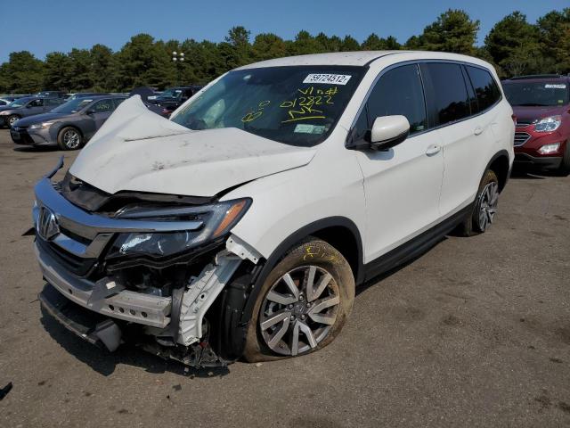 Photo 2 from auction – 2021 HONDA PILOT EX with VIN 5FNYF6H39MB012822