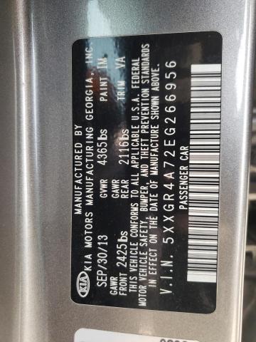 Photo 10 from auction – 2014 KIA OPTIMA SX with VIN 5XXGR4A72EG266956