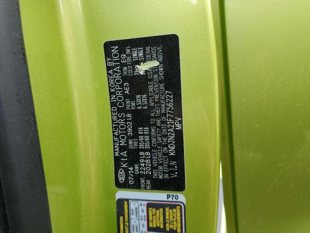 Photo 10 from auction – 2015 KIA SOUL with VIN KNDJN2A21F7756227