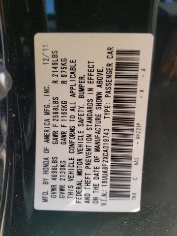 Photo 10 from auction – 2012 ACURA TL with VIN 19UUA8F2XCA019743