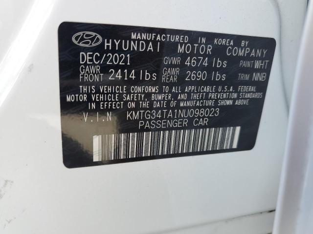 Photo 10 from auction – 2022 GENESIS G70 BASE with VIN KMTG34TA1NU098023