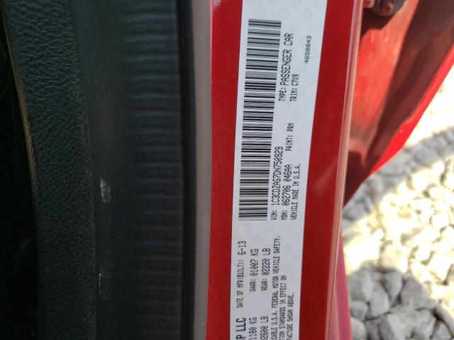 Photo 10 from auction – 2013 DODGE AVENGER SE with VIN 1C3CDZAG7DN750929