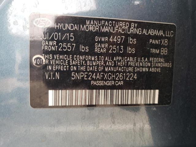 Photo 10 from auction – 2016 HYUNDAI SONATA SE with VIN 5NPE24AFXGH261224