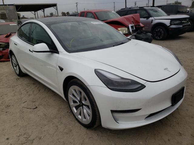 TESLA MODEL 3 2022 with VIN 5YJ3E1EA9NF144144 - Photo from auction
