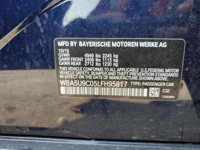 Photo 10 from auction – 2020 BMW M340XI with VIN WBA5U9C05LFH95817