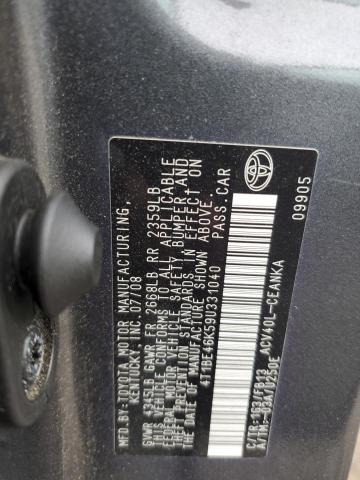Photo 10 from auction – 2009 TOYOTA CAMRY BASE with VIN 4T1BE46K59U331040
