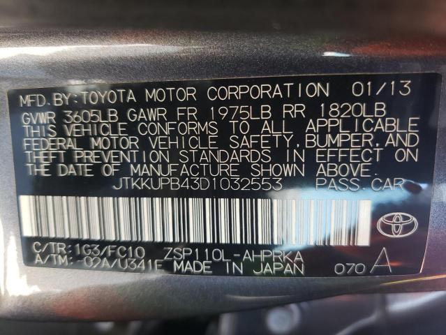 Photo 10 from auction – 2013 TOYOTA SCION XD with VIN JTKKUPB43D1032553