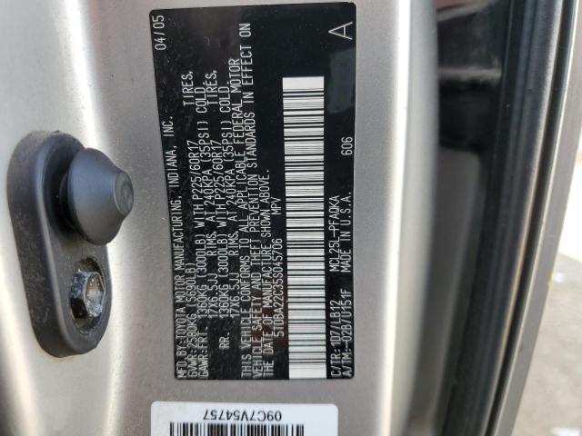 Photo 10 from auction – 2005 TOYOTA SIENNA XLE with VIN 5TDBA22C35S045706
