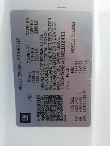 Photo 10 from auction – 2021 CHEVROLET COLORADO with VIN 1GCHSBEA0M1102411