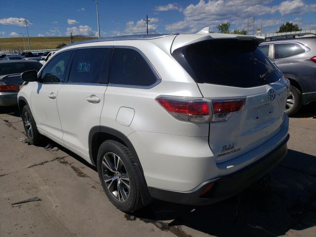 Photo 3 from auction – 2016 TOYOTA HIGHLANDER with VIN 5TDJKRFH4GS281744