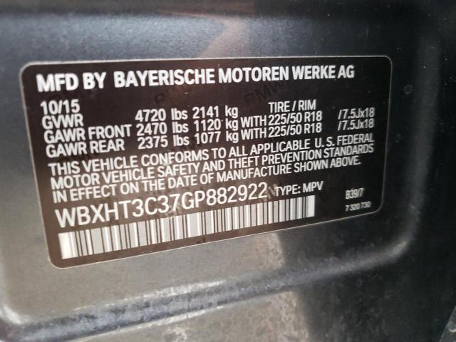 Photo 10 from auction – 2016 BMW X1 XDRIVE2 with VIN WBXHT3C37GP882922