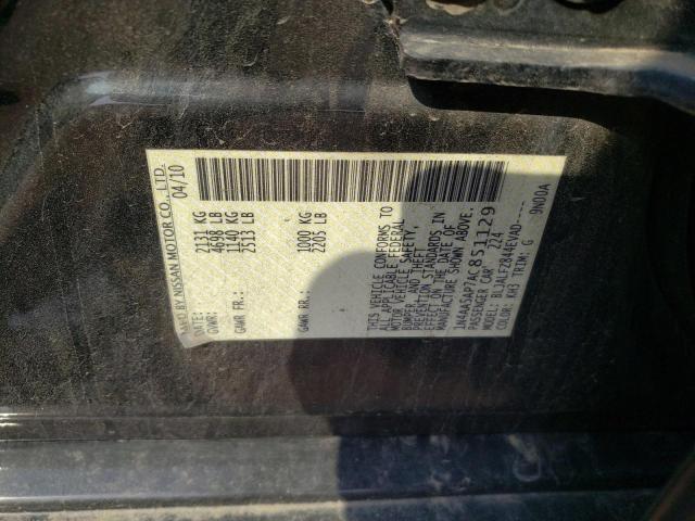 Photo 10 from auction – 2010 NISSAN MAXIMA S with VIN 1N4AA5AP7AC851129