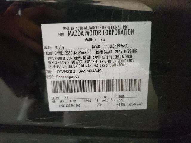 Photo 10 from auction – 2010 MAZDA 6 I with VIN 1YVHZ8BH3A5M04340