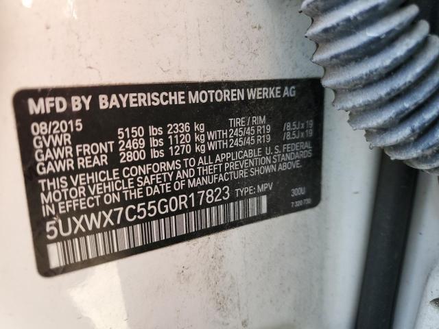 Photo 10 from auction – 2016 BMW X3 XDRIVE3 with VIN 5UXWX7C55G0R17823