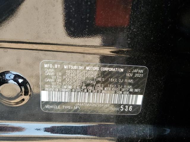 Photo 10 from auction – 2022 MITSUBISHI ECLIPSE CR with VIN JA4ATWAA9NZ054948
