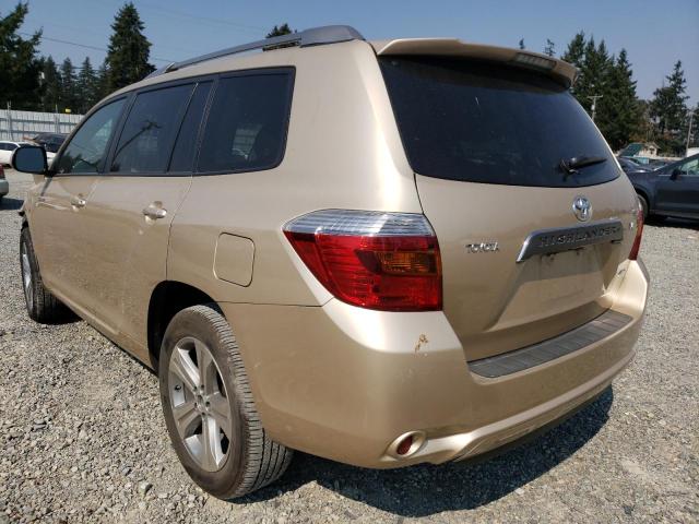 Photo 3 from auction – 2008 TOYOTA HIGHLANDER with VIN JTEES43A582028013