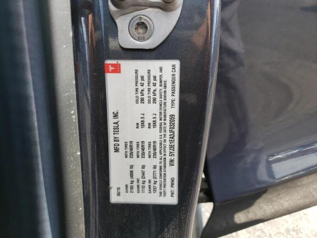 Photo 10 from auction – 2018 TESLA MODEL 3 with VIN 5YJ3E1EA3JF032059
