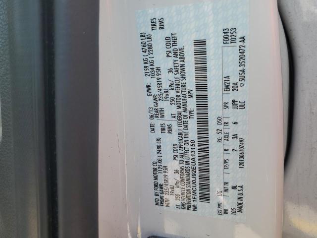 Photo 10 from auction – 2014 FORD ESCAPE TIT with VIN 1FMCU0J92EUA13150