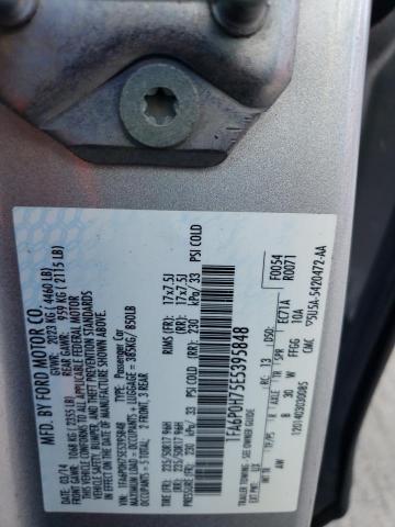 Photo 10 from auction – 2014 FORD FUSION SE with VIN 1FA6P0H75E5395848