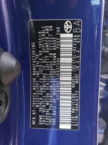 Photo 10 from auction – 2018 TOYOTA COROLLA with VIN 5YFBURHE3JP837494